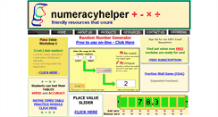 Desktop Screenshot of numeracyhelper.com